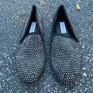 Steven BY Steve Madden Black Studded Flats.